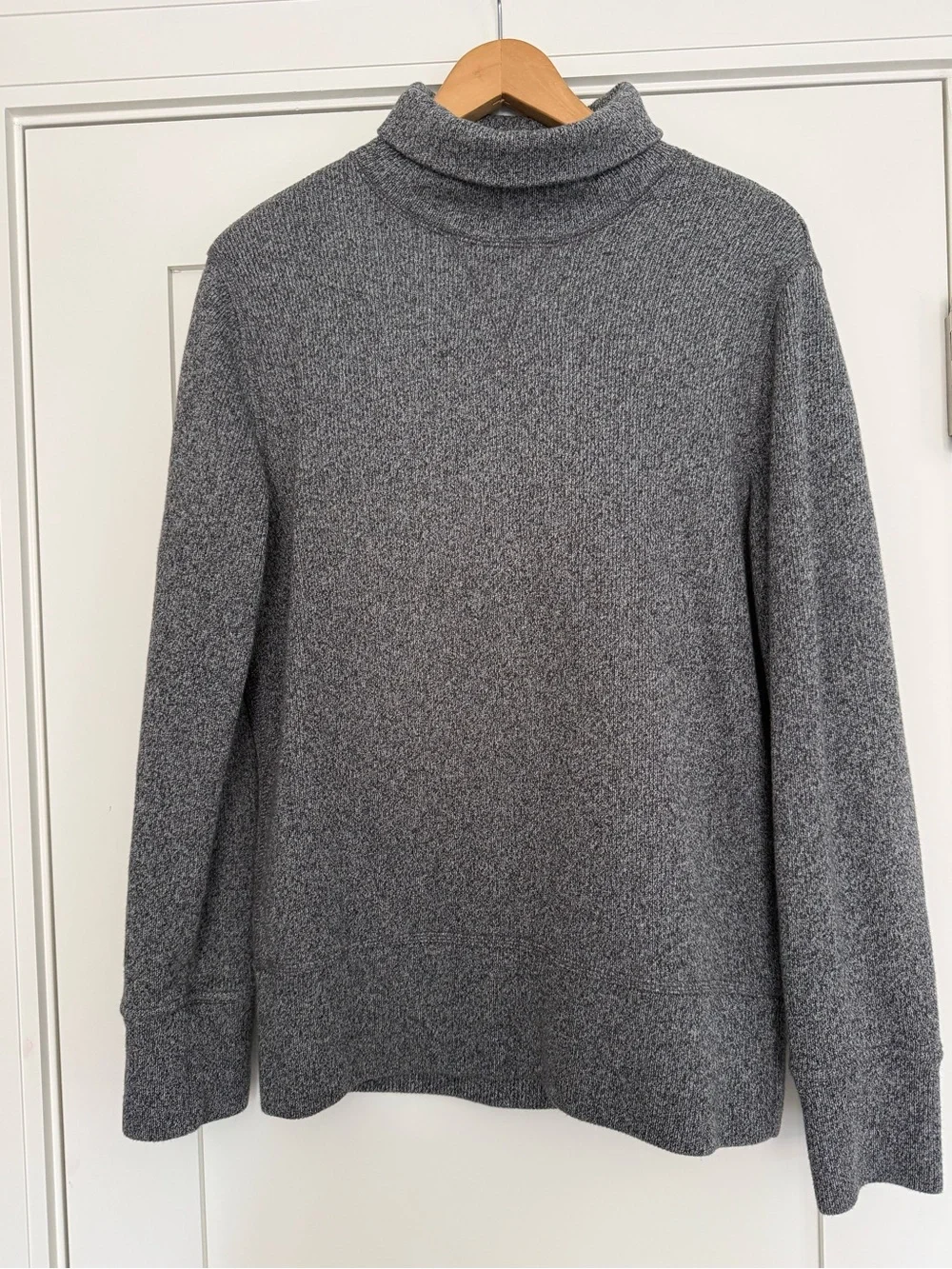 Banana Republic Men's Charcoal Marled Gray Pullover Turtleneck Size Medium